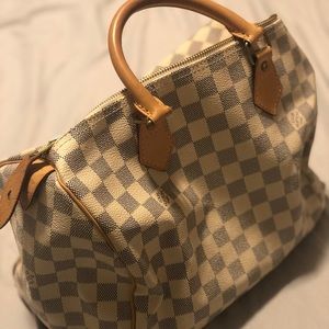 Authentic speedy 35 damier azur
